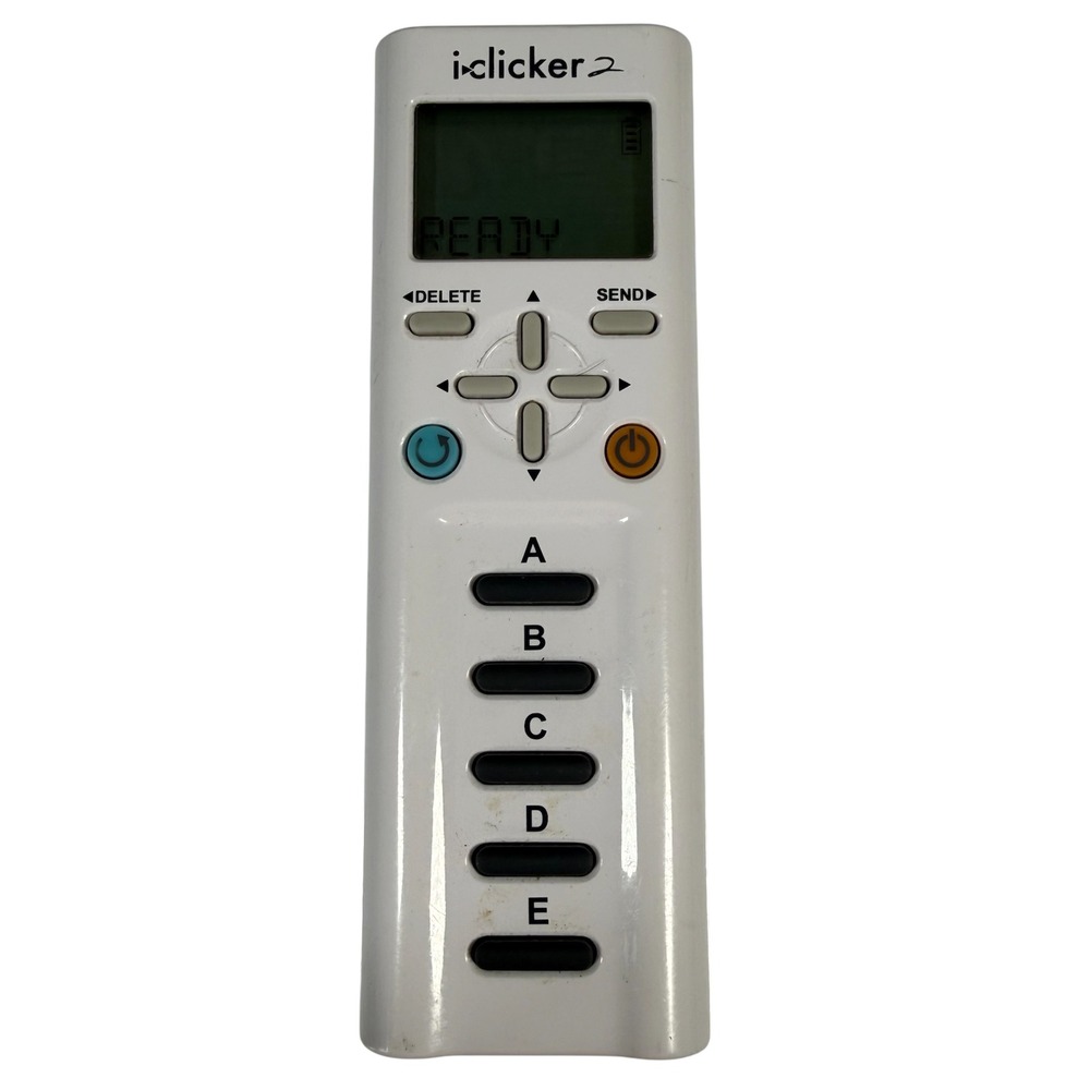 iClicker 2 Student Remote White Alphanumeric Classroom Response System Education